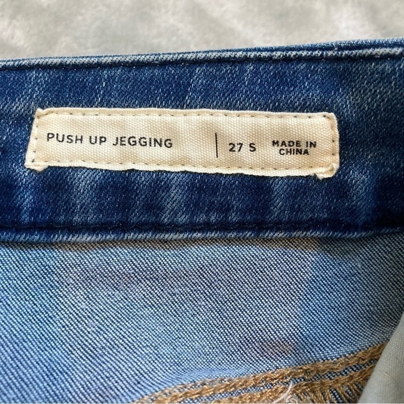 PacSun Power Super Stretch Push Up Jegging Medium Blue Size 27S - Picture 7 of 8